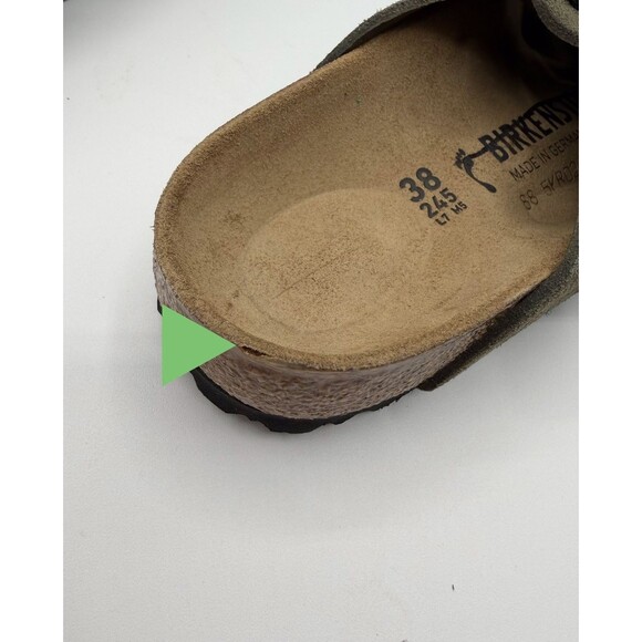 Birkenstock Boston Clogs Braided Shoes Unisex Thyme Suede Size EU 38 US 7 New - Picture 9 of 9